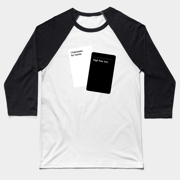 Cards Against Humanity Baseball T-Shirt by honeydesigns